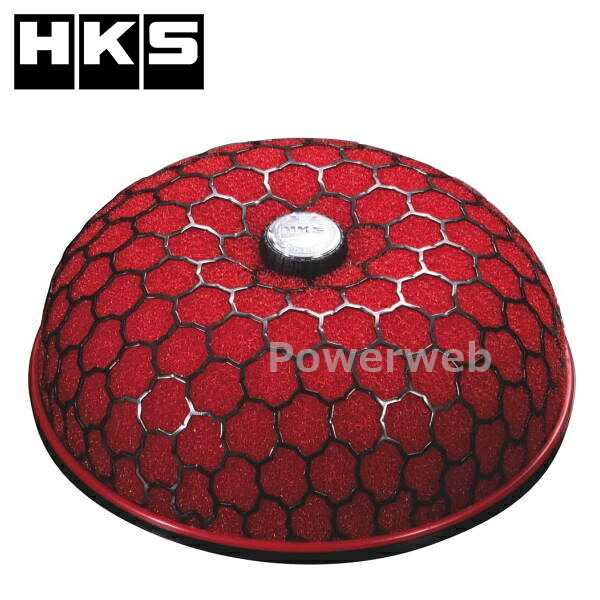 70019-AK110 HKS 汎用スーパーパワーフロー φ200-70 本体 φ200フィルタータイプ(湿式2層・赤)、パイプ外径φ74|パワーウェブ2号店