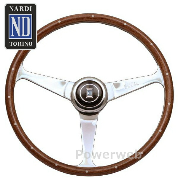 楽天市場】N120 NARDI (ナルディ) ウッド&ポリッシュスポーク 360mm
