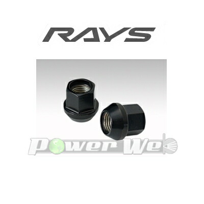 Rays ブラックホイールナットロック 20個セット　M14 1.5 RAYS 19HEX ロックナットセット 5H M14XP1.5 ブラック/トヨタ