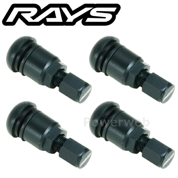 RAYS 65050000160BK-4 No.57 HI-SPEED CONTROL VALVE RAYS BK エアバルブ 4個セット [メール便]
