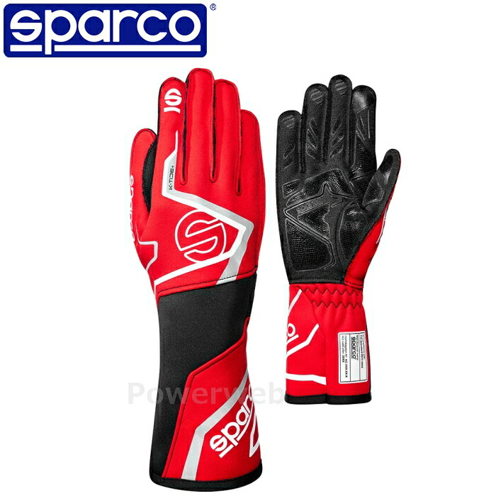 SPARCO K-TIDE+ (Kタイド プラス) レーシングカートグローブ BKG0002B0R27010 レッド(R27) M(10) 認証：FIA 8877-2022 スパルコ