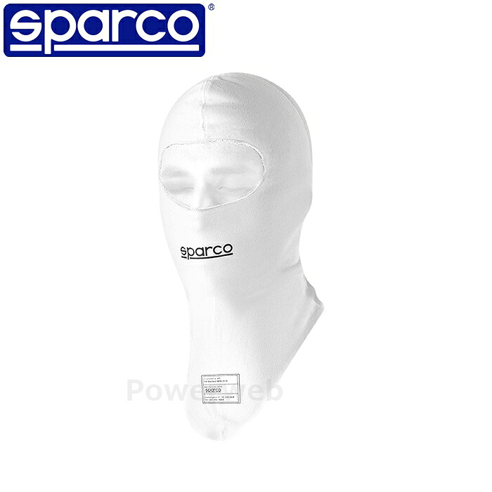 SPARCO RW-7 DELTA BALACLAVA (デルタ バラクラバ) フェイスマスク 001410BO ホワイト(BO) 認証：FIA 8856-2018 スパルコ