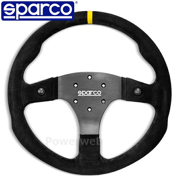 SPARCO R350B SUEDE+BOTTONS ステアリング 015R350PSO スエード 350mm スパルコ