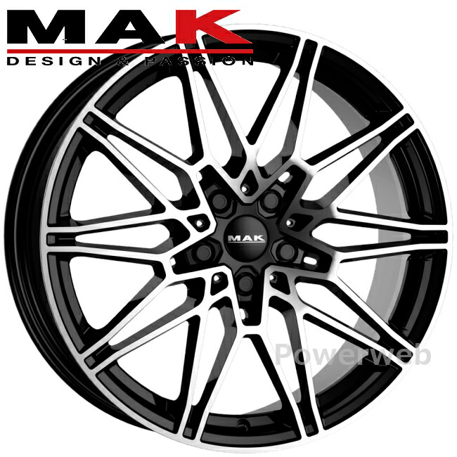 [ホイールのみ単品4本セット] MAK KOENIG 18インチ×7.5J PCD：112 穴数：5 インセット：49 ブラックミラー KN7518549112BM マック ケーニッヒ 阿部商会