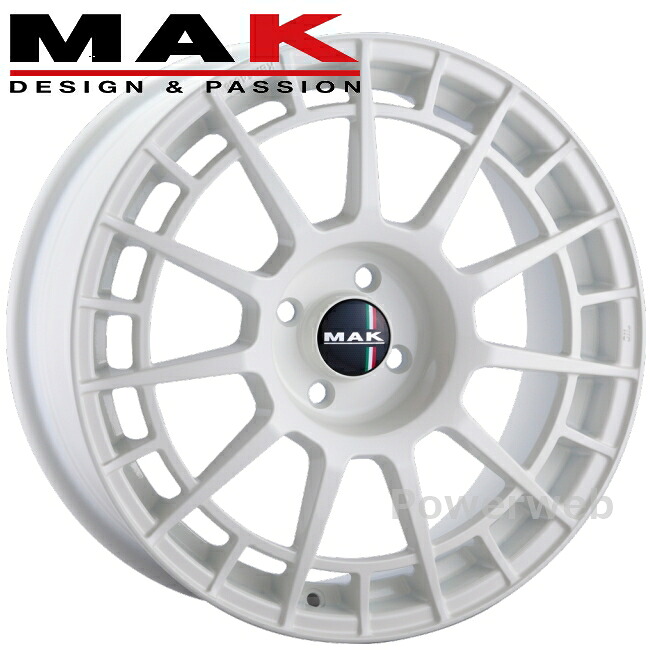 [ホイールのみ単品4本セット] MAK ENTITIY 17インチ×7.0J PCD：98 穴数：4 インセット：35 グロスホワイト NT7017435098GW マック エンティティー 阿部商会