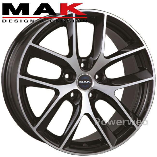 [ホイールのみ単品4本セット] MAK VOLTAGE FF 20インチ×9.0J PCD：120 穴数：5 インセット：35 ブラックミラー VLFF9020535120BM マック ボルテージ エフエフ 阿部商会