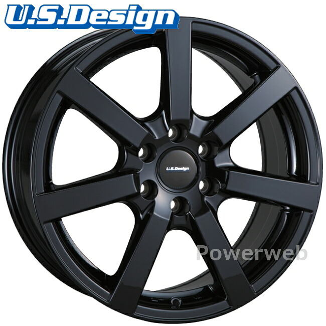 [ホイールのみ単品4本セット] U.S.Design CASLER 18インチ&times;8.0J PCD：120 穴数：6 インセット：50 グロスブラック UC8018650120GB ユーエスデザイン キャスラー 阿部商会｜パワーウェブ２号店