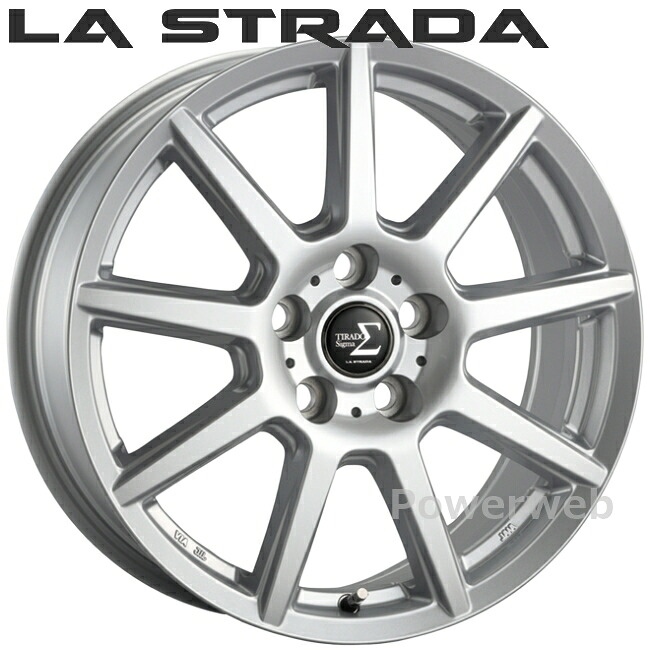 [ホイールのみ単品4本セット] LA STRADA TIRADO Σ 13インチ×4.00B PCD：100 穴数：4 インセット：42 シルバー LTS340C42S ラ ストラーダ ティラード シグマ 阿部商会