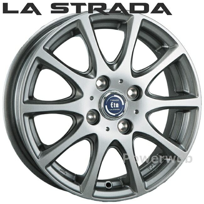 楽天市場】『ホイール4本セット』LA STRADA TIRADO LAMBDA 15×5.5J 4H