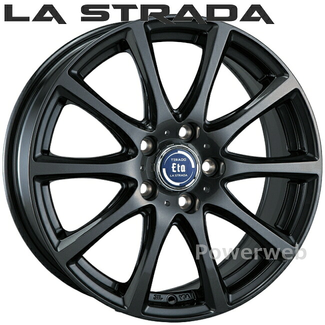 [ホイールのみ単品4本セット] LA STRADA TIRADO ETA 16インチ&times;6.0J PCD：114.3 穴数：5 インセット：45 グラファイト グレー LETA660K45GG ラ ストラーダ ティラード イータ 阿部商会｜パワーウェブ２号店