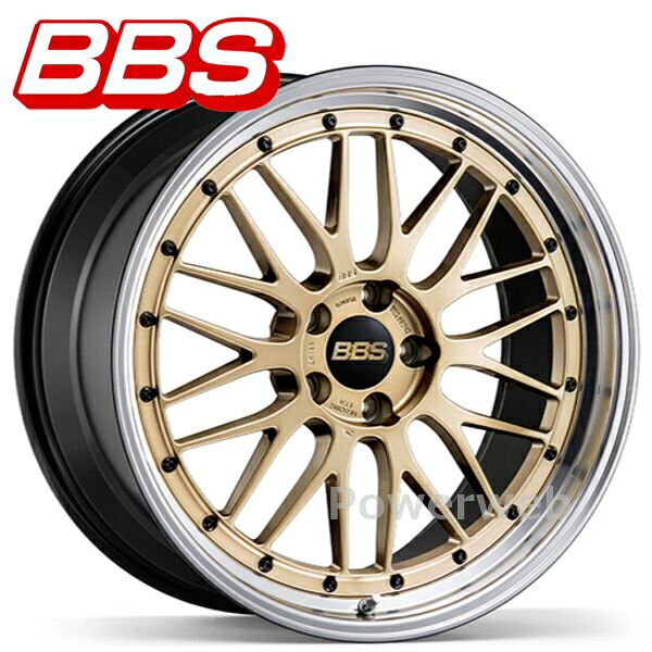 [ホイール1本(単品)] BBS LM 20インチ&times;9.5J PCD：114.3 穴数：5 インセット：40 ＜ディスク＞ゴールド＜リム＞ブラックブライトダイヤカット (GL-BKBD)｜パワーウェブ２号店
