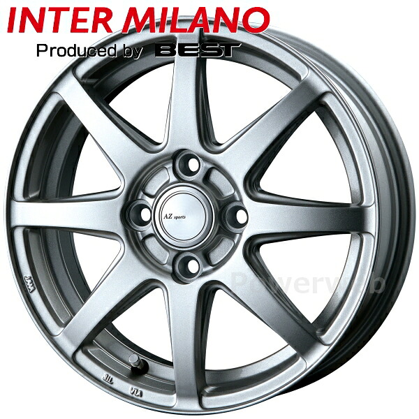 [ホイール1本(単品)] AZ SPORTS LX-8 13インチ×4.00B PCD：100 穴数：4 インセット：43 クロームシルバー (CS) BEST/ベスト エーゼットスポーツ LX8