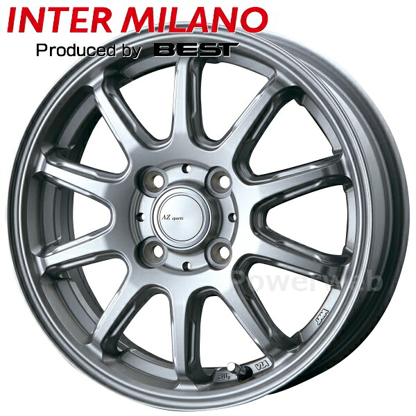 【楽天市場】[ホイールのみ単品4本セット] AZ SPORTS FS-10 12インチ×3.50B PCD：100 穴数：4 インセット：44 ...
