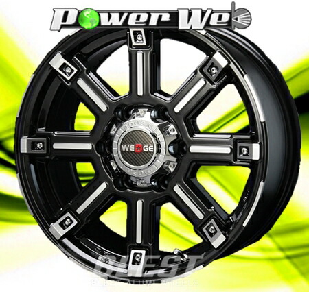 [ホイールのみ単品4本セット] BLEST / BAHNS TECH WEDGE-Stream (BKP) 16インチ×7.0J PCD：139.7 穴数：6 インセット：30