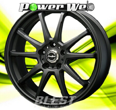[ホイールのみ単品4本セット] BLEST / EuroSport Type SS-01 (MBK) 17インチ&times;8.0J PCD：114.3 穴数：5 インセット：45｜パワーウェブ２号店