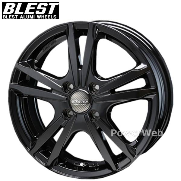 [ホイールのみ単品4本セット] BLEST / BAHNS TECH JIZELIS FV (BK) 13インチ&times;4.0J PCD：100 穴数：4 インセット：43｜パワーウェブ２号店