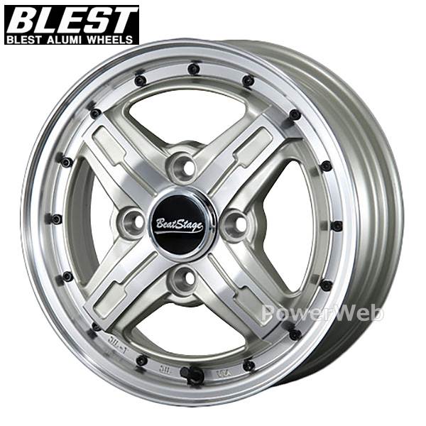 [ホイールのみ単品4本セット] BLEST Beat Stage FS-C 13インチ&times;4.0J PCD：100 穴数：4 インセット：43 シャンパンゴールドポリッシュ｜パワーウェブ２号店