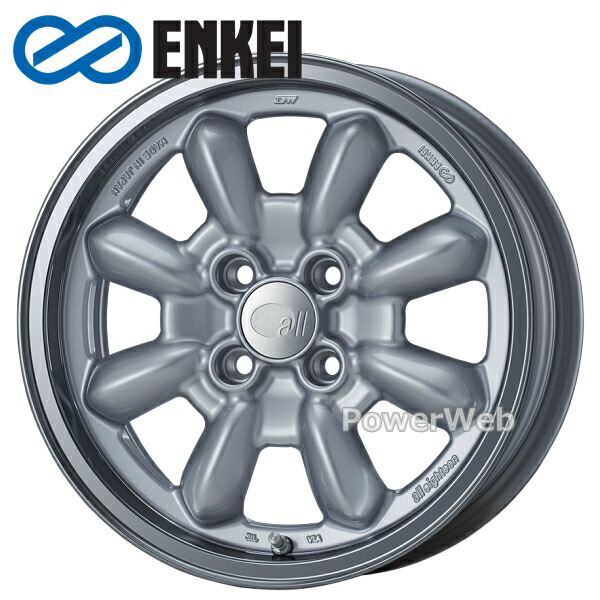 [ホイールのみ単品4本セット] ENKEI/エンケイ all eighteen 15インチ&times;6.0J PCD：100 穴数：4 インセット：38 マシニング シルバー (MSL)｜パワーウェブ２号店