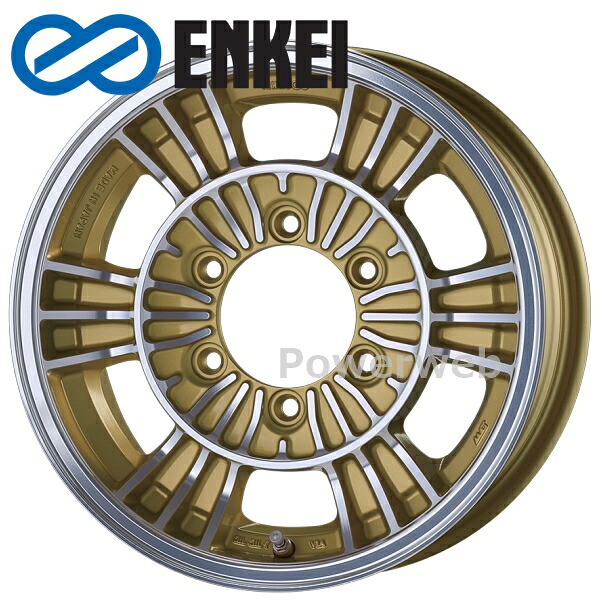 [ホイールのみ単品4本セット] ENKEI/エンケイ ALLROAD RACING 15インチ×6.0J PCD：139.7 穴数：6 インセット：32 マシニングゴールド (M/G)