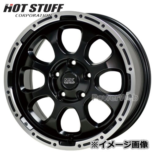 [ホイールのみ単品4本セット] HOT STUFF / MAD CROSS GRACE (GB/P) 16インチ&times;7.0J PCD：114.3 穴数：5 インセット：38｜パワーウェブ２号店