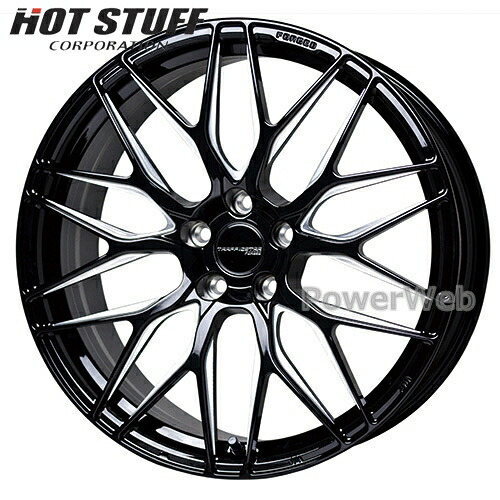[ホイールのみ単品4本セット] TRAFFICSTAR FORGED TSF-01 20インチ&times;8.5J PCD：114.3 穴数：5 インセット：38 ブラック＆マシニングポリッシュ (BK/MP) HOT STUFF｜パワーウェブ２号店
