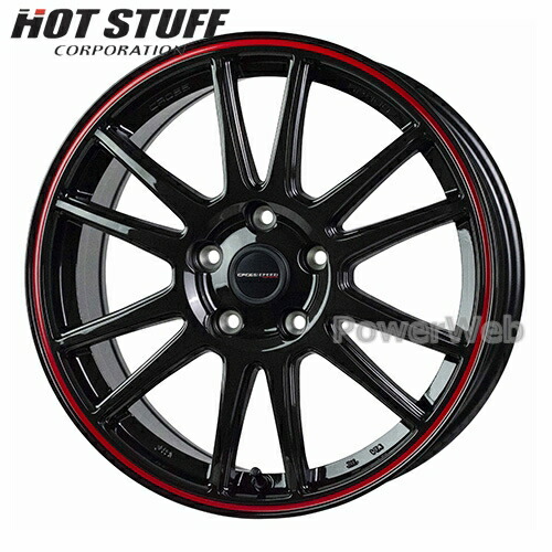 [ホイールのみ単品4本セット] CROSS SPEED HYPER EDITION CR6 17インチ×7.0J PCD：114.3 穴数：5 インセット：48 グロスガンメタ＆レッドライン (GGM/R) HOT STUFF