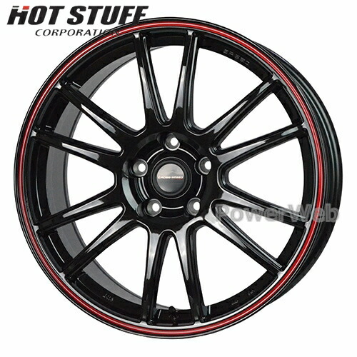 [ホイール1本(単品)] CROSS SPEED HYPER EDITION CR6 18インチ×7.5J PCD：114.3 穴数：5 インセット：55 グロスガンメタ＆レッドライン (GGM/R) HOT STUFF