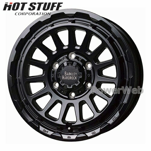 [ホイールのみ単品4本セット] BARKLEY HARDROCK RIZARD 15インチ&times;6.0J PCD：139.7 穴数：6 インセット：33 セミグロスブラック (GB) HOT STUFF｜パワーウェブ２号店