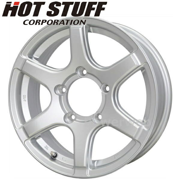 [ホイール1本(単品)] BISON BN-04 16インチ&times;5.5J PCD：139.7 穴数：5 インセット：22 シルバー(S) HOT STUFF｜パワーウェブ２号店 9,438円