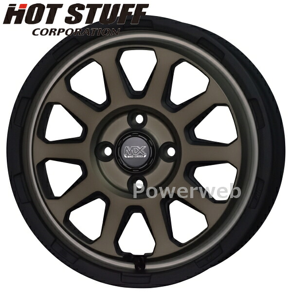 [ホイールのみ単品4本セット] MAD CROSS RANGER 15インチ×4.5J PCD：100 穴数：4 インセット：45 マットブロンズ マッド クロス レンジャー HOT STUFF 42,042円