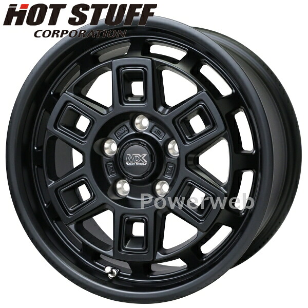 [ホイール1本(単品)] MAD CROSS AEVER 17インチ&times;7.0J PCD：114.3 穴数：5 インセット：38 マットブラック マッド クロス アイヴァー HOT STUFF｜パワーウェブ２号店