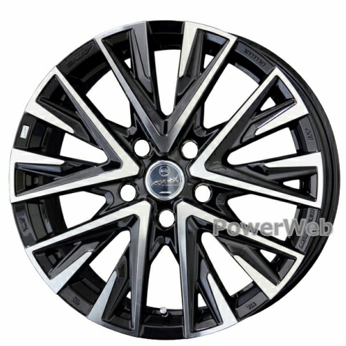 [ホイールのみ単品4本セット] / KYOHO SMACK LEGINA / 18インチ&times;7.5J PCD：114.3 穴数：5 インセット：38 / サファイアブラック/ポリッシュ｜パワーウェブ２号店
