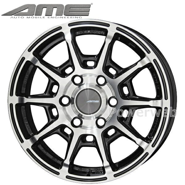[ホイールのみ単品4本セット] GALERNA REFINO 17インチ&times;6.5J PCD：139.7 穴数：6 インセット：38 ブラックポリッシュ (BK/P) (ガレルナ レフィーノ) (KYOHO/共豊)｜パワーウェブ２号店