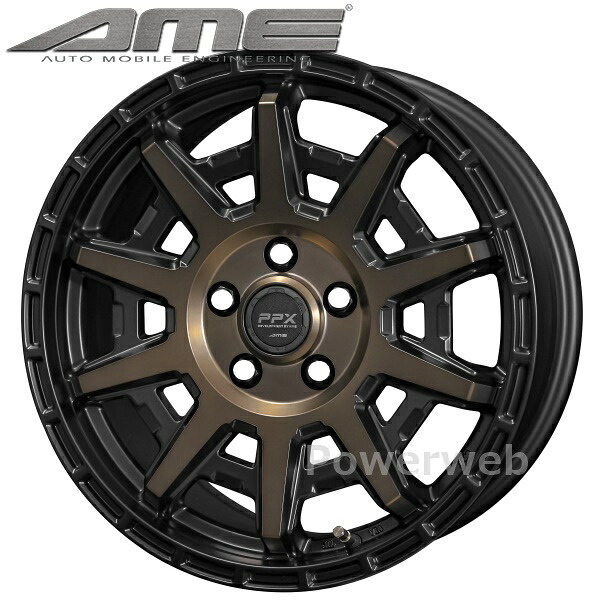 [ホイール1本(単品)] PPX D10X 17インチ&times;7.0J PCD：114.3 穴数：5 インセット：35 ブラックポリッシュ&times;マットブロンズクリア (KYOHO AME/共豊)｜パワーウェブ２号店 20,325円