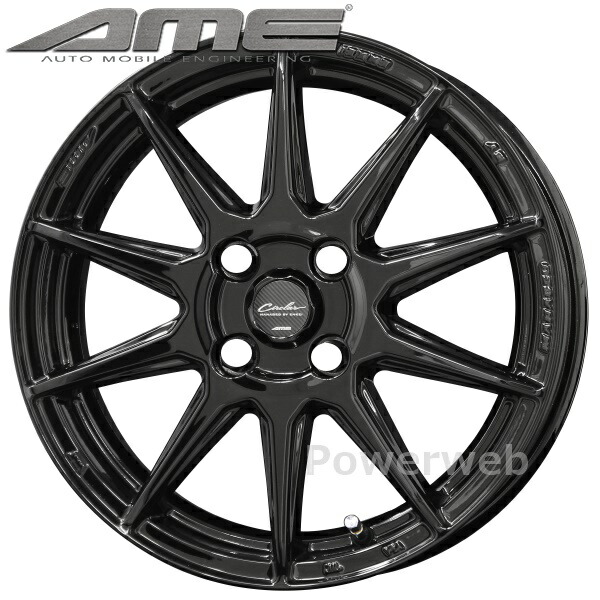 [ホイールのみ単品4本セット] CIRCLAR C10R (サーキュラー) 15インチ&times;5.5J PCD：100 穴数：4 インセット：45 グロスブラック (KYOHO AME/共豊)｜パワーウェブ２号店 28,860円