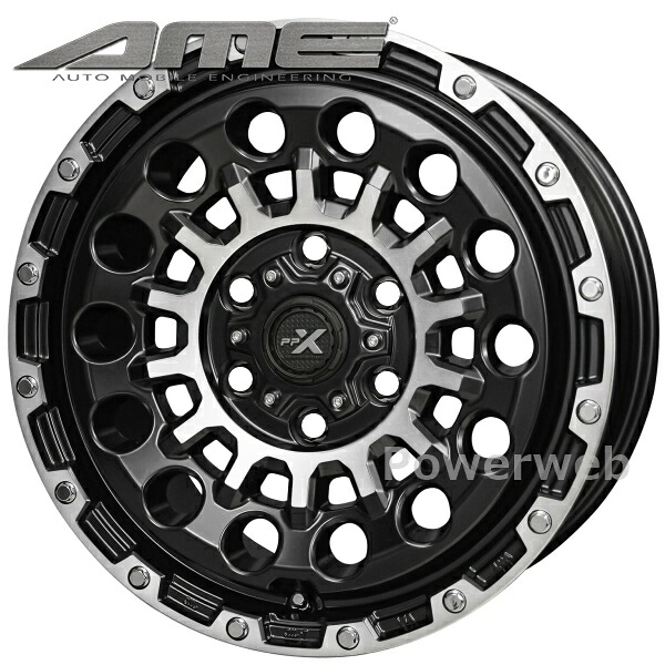 [ホイールのみ単品4本セット] PPX GX14 18インチ×8.0J PCD：139.7 穴数：6 インセット：50 マットブラック ポリッシュ (KYOHO AME/共豊)