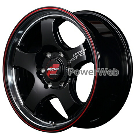 [ホイール1本(単品)] MID RMP RACING R05HC (RMPレーシング R05HC) 17インチ×6.5J PCD：139.7 穴数：6 インセット：38 ブラックリムヴァーティカルポリッシュ+レッドライン