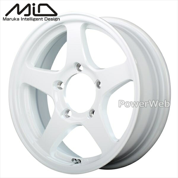 [ホイール1本(単品)] MID OFF PERFOEMER RT-5N+II 16インチ&times;5.5J PCD：139.7 穴数：5 インセット：22 ナチュラルホワイト2｜パワーウェブ２号店