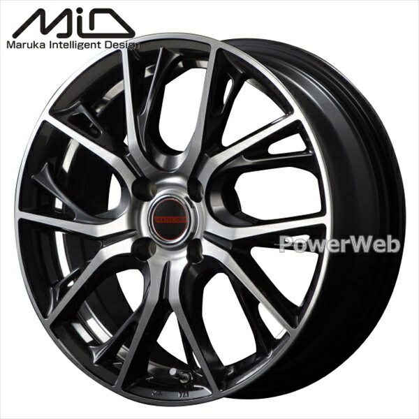 ホイール1本 単品 MID VERTEC ONE GLAIVE 14インチ×4.5J PCD 世界有名な