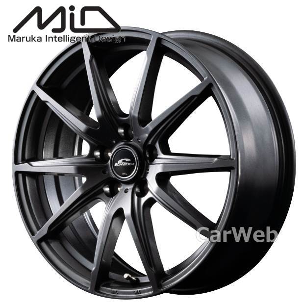 [ホイールみ単品4本セット] MID SCHNEIDER SLS 16インチ&times;6.5J PCD：100 穴数：5 インセット：48 メタリックグレー｜パワーウェブ２号店 27,235円