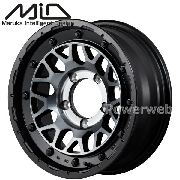 [ホイール1本(単品)] MID NITRO POWER M29 STINGER 16インチ×6.0J PCD：139.7 穴数：5 インセット：-5 セミグロスブラッククリア