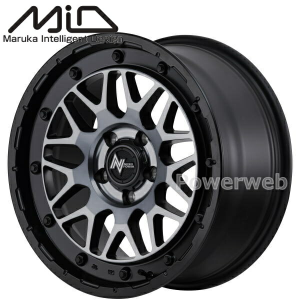 [ホイール1本(単品)] MID NITRO POWER M29 STINGER 16インチ&times;7.0J PCD：114.3 穴数：5 インセット：40 セミグロスブラッククリア｜パワーウェブ２号店