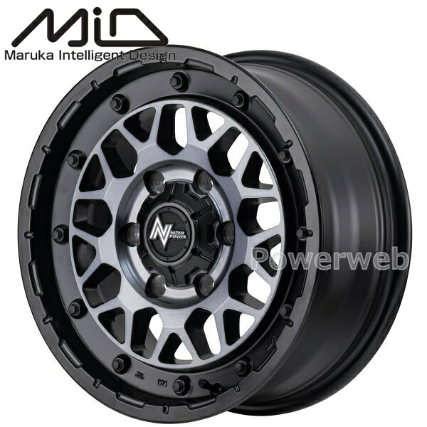 [ホイールのみ単品4本セット] MID NITRO POWER M29 STINGER 16インチ×6.5J PCD：139.7 穴数：6 インセット：38 セミグロスブラッククリア 61,589円