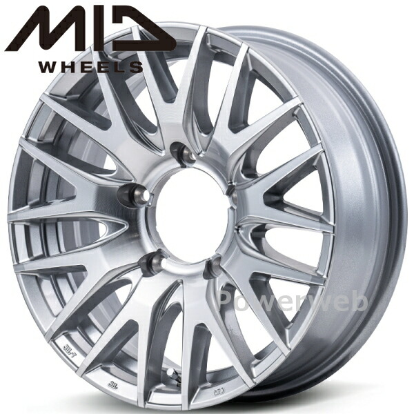 [ホイールのみ単品4本セット] MID RMP 029F 16インチ×6.0J PCD：139.7 穴数：5 インセット：-5 ハイパーメタルコートミラーカット