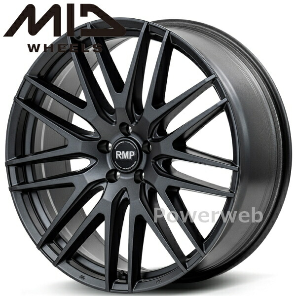 [ホイールのみ単品4本セット] MID RMP 029F 18インチ×7.0J PCD：114.3 穴数：5 インセット：48 セミグロスガンメタ
