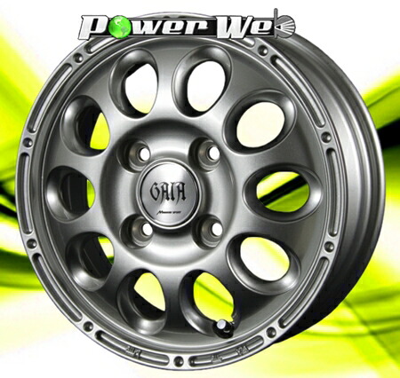[ホイール1本(単品)] MANARAY SPORT / GAIA BRIG (SL) 12インチ&times;3.5J PCD：100 穴数：4 インセット：45｜パワーウェブ２号店