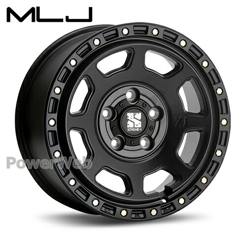 [ホイール1本(単品)] MLJ XTREME-J XJ07 17インチ&times;8.0J PCD：127 穴数：5 インセット：38 サテンブラック｜パワーウェブ２号店