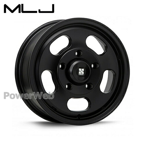 [ホイールのみ単品4本セット] MLJ XTREME-J D:SLOT (Dスロット) 16インチ&times;6.5J PCD：150 穴数：5 インセット：38 サテンブラック｜パワーウェブ２号店