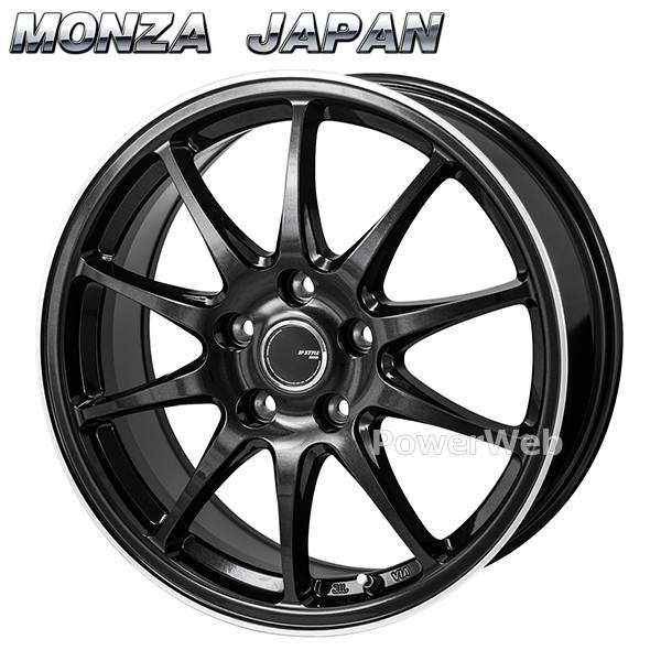 【楽天市場】[ホイール1本(単品)] MONZA JAPAN JP STYLE R10 16インチ×6.5J PCD：114.3 穴数：5 ...