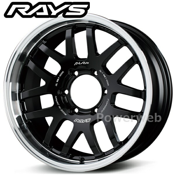 [ホイールのみ単品4本セット] RAYS A-LAP-07X 16インチ×6.0J PCD：139.7 穴数：5 インセット：-5 ブラック/リムDC (BD)